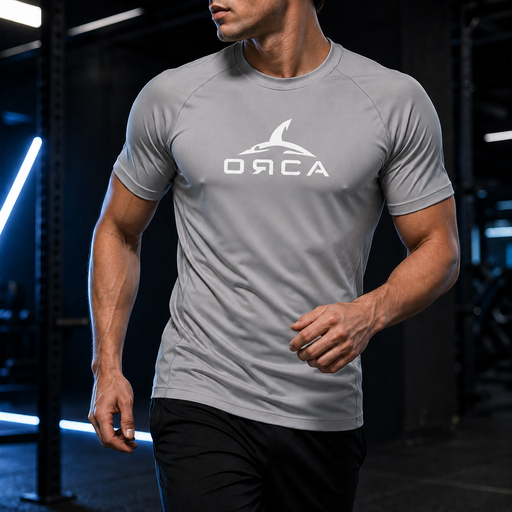 ORCA Core Performance T-Shirt – Light Grey