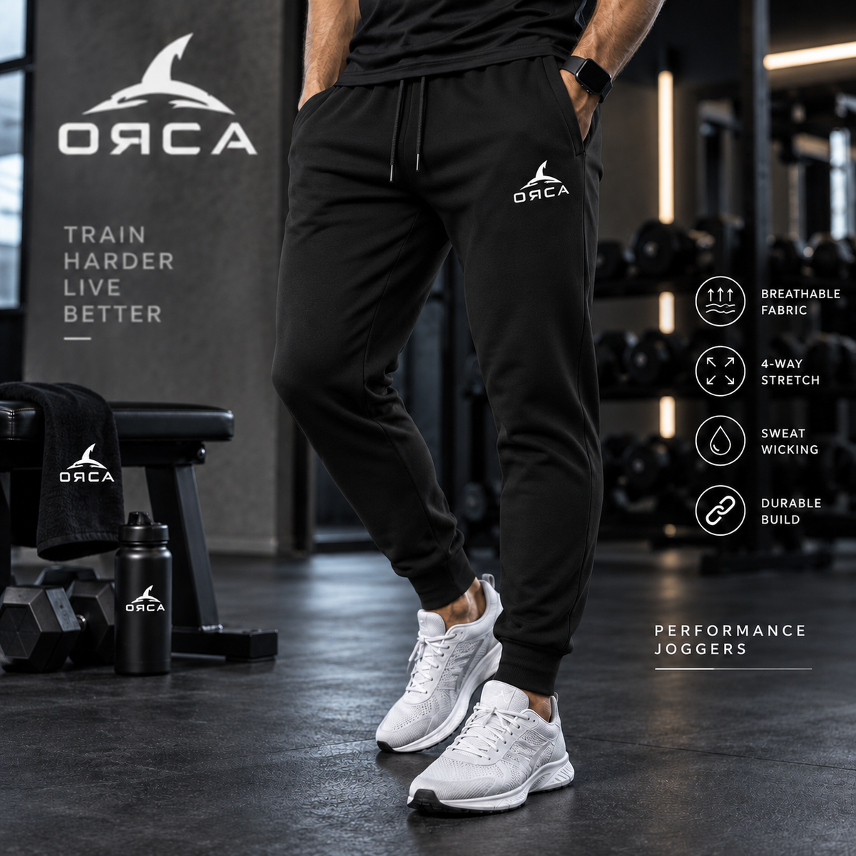 ORCA Performance Joggers – Black