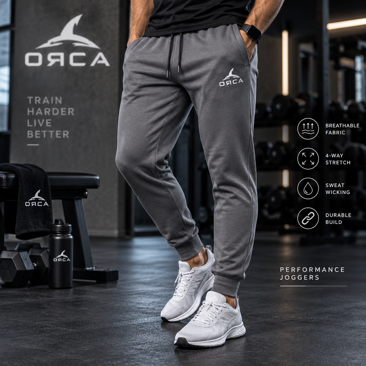 ORCA Performance Joggers – Dark Gray